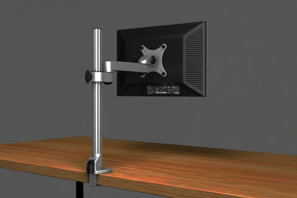 ThingyClub Monitor Desk Mount Bracket stand Arm for 10"-30" LCD LED Screens, Max VESA 100x100mm up to 8kg(17.6lbs) Weight Capacity (Single Arm)