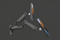 BONTEC Monitor Wall Mount Bracket for 13-32" Screens, Gas Spring Adjustable Monitor Arm, Height Adjustable, Tilt, Swivel & Rotate, VESA 75x75, 100x100mm, Holds up to 9KG, Heavy Duty, Ergonomic Design