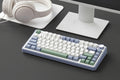 AULA F75 80 Keys Wired/2.4G/Bluetooth Three Model Customized RGB Mechanical Keyboard (Snow Spruce Green)