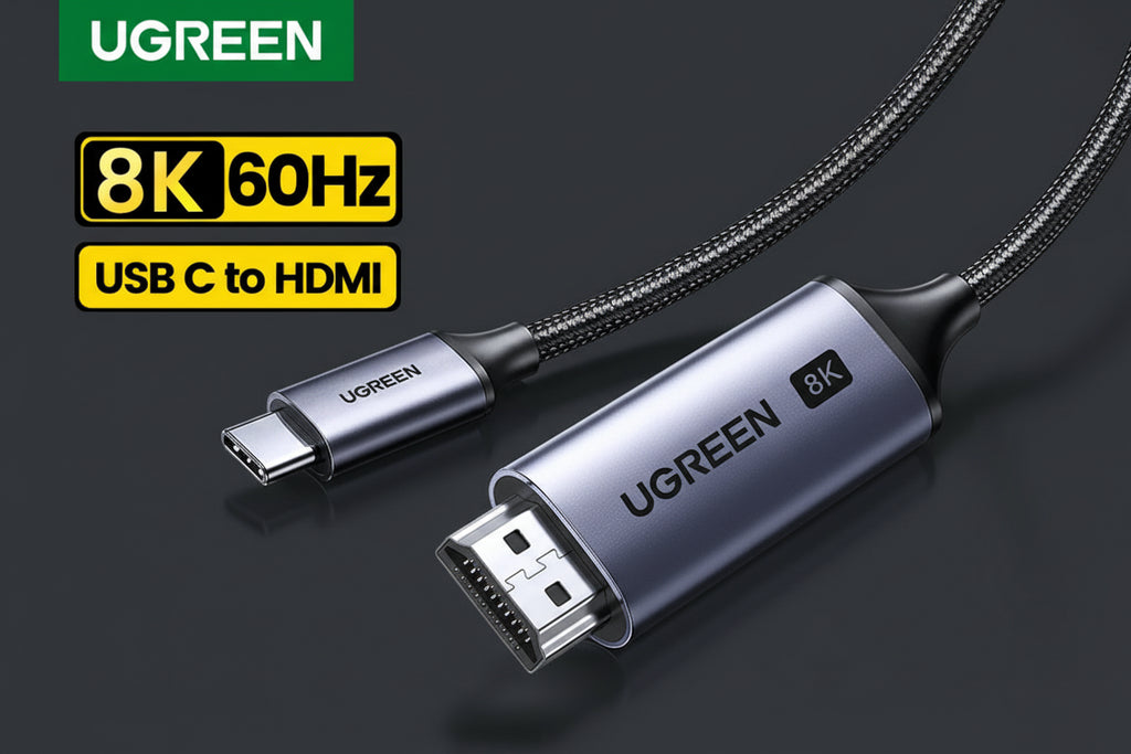 UGREEN USB C to  4K 8K HDMI-compatible Cable 8K/60Hz 4K/120Hz for MacBook Pro iMac iPad Pro for Samsung Galaxy USB C to HDMI 2.1