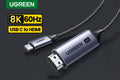 UGREEN USB C to  4K 8K HDMI-compatible Cable 8K/60Hz 4K/120Hz for MacBook Pro iMac iPad Pro for Samsung Galaxy USB C to HDMI 2.1