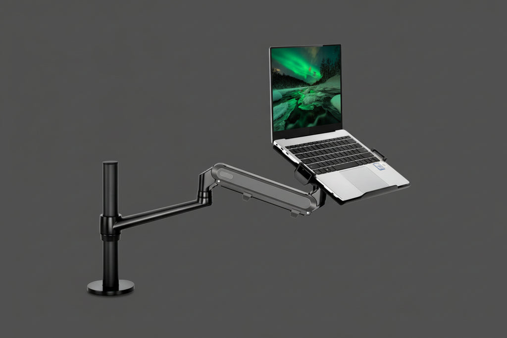 OL-1S Pro Aluminum Alloy Adjustable Laptop Monitor Holder Stand Desk Mount Monitor Bracket (Black)