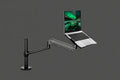 OL-1S Pro Aluminum Alloy Adjustable Laptop Monitor Holder Stand Desk Mount Monitor Bracket (Black)