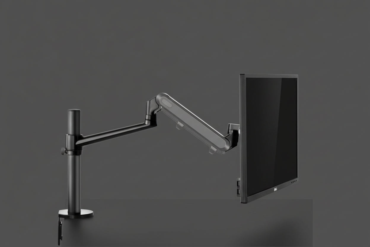 OL-1S Pro Aluminum Alloy Adjustable Laptop Monitor Holder Stand Desk Mount Monitor Bracket (Black)