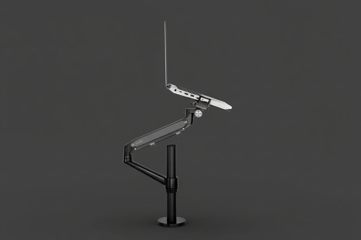 OL-1S Pro Aluminum Alloy Adjustable Laptop Monitor Holder Stand Desk Mount Monitor Bracket (Black)