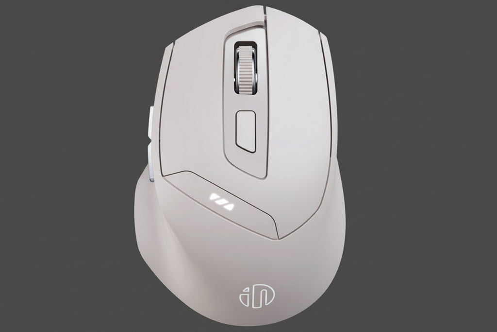 Inphic DR6 2.4G Wireless + Bluetooth 5.0/4.0 Tri-mode Charging Mute Office Gaming Computer Mouse, DR6